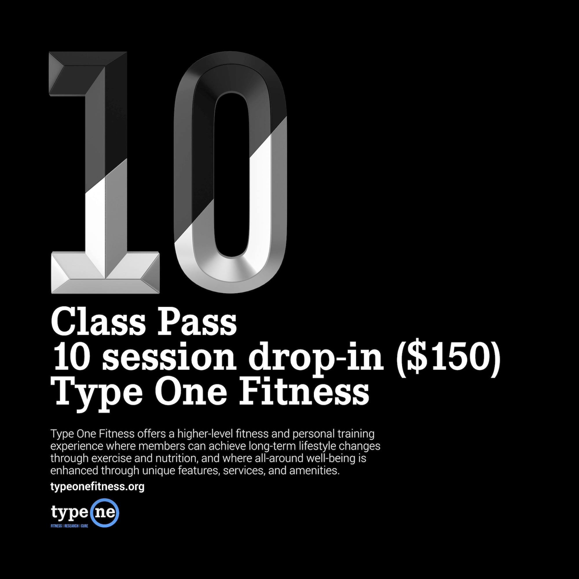 10 sessions type one fitness