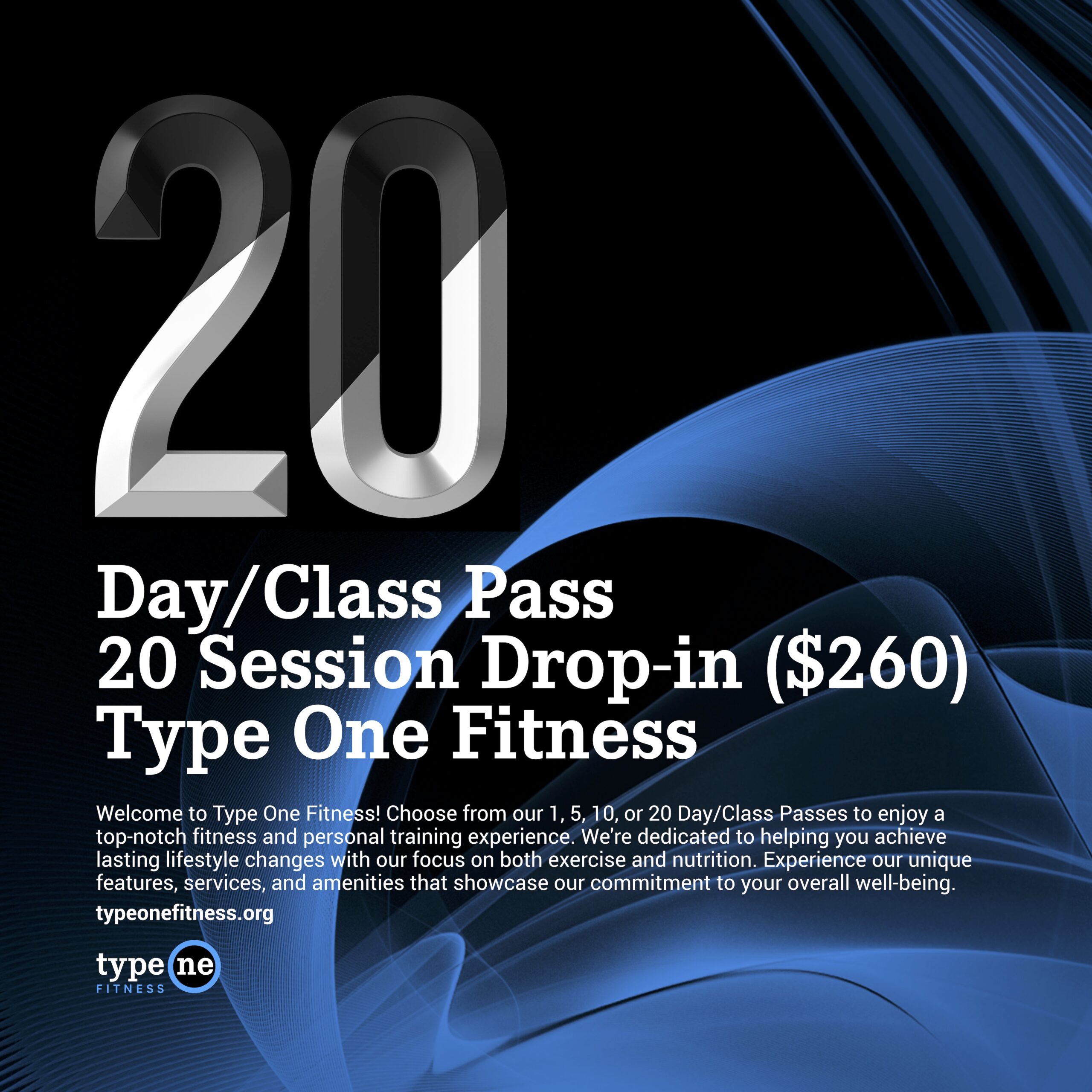 20 sessions type one fitness